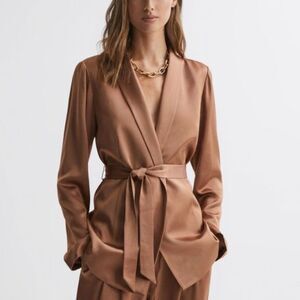 NWT Paige REISS Kadisha Belted Single Breasted Suit Blazer- just the blazer